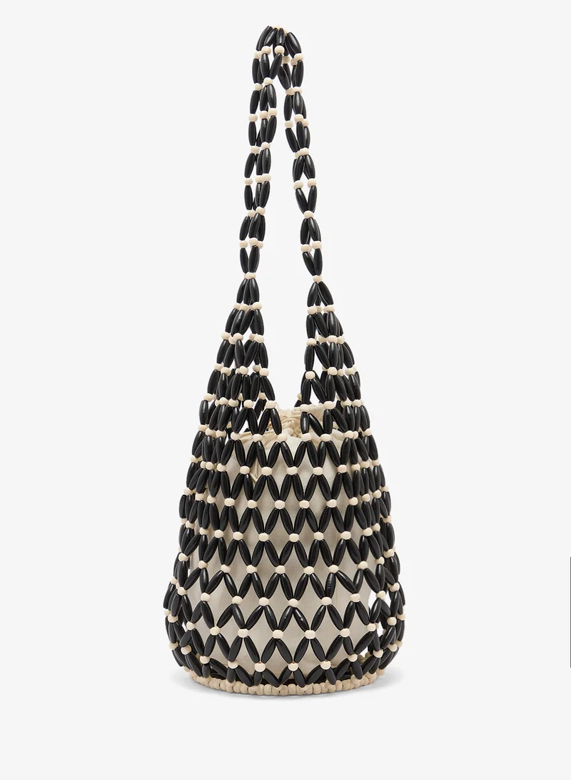 ايلا Pearl Embroided Statement Bag